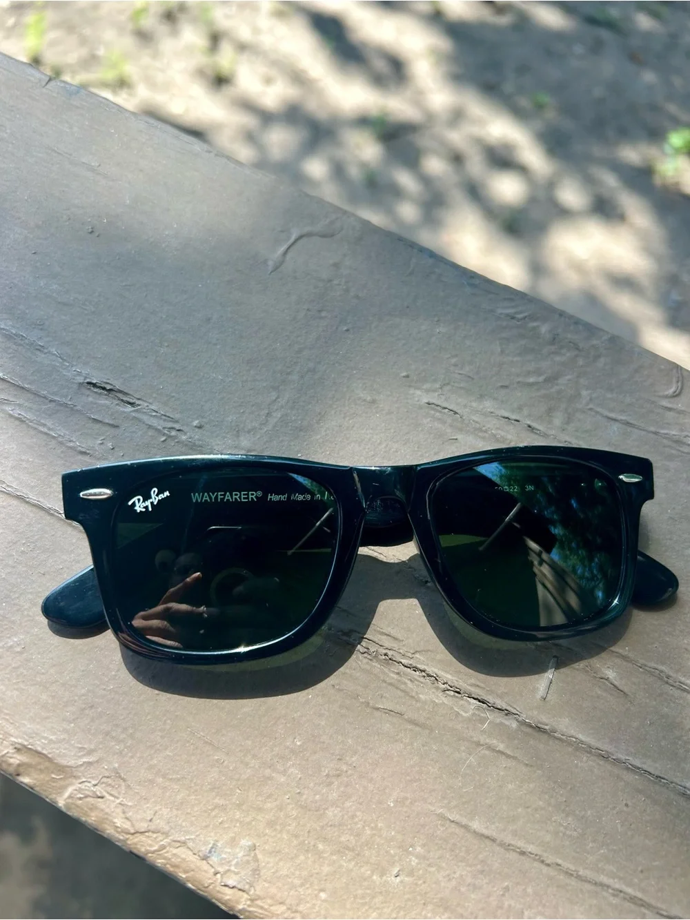 Ray-Ban Black Wayfarer-Style Sunglasses - Picture 1 of 6